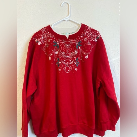 Christmas sweater Vintage 90’s extra shenanigans crewneck mock neck sweatshirt. - Picture 5 of 5